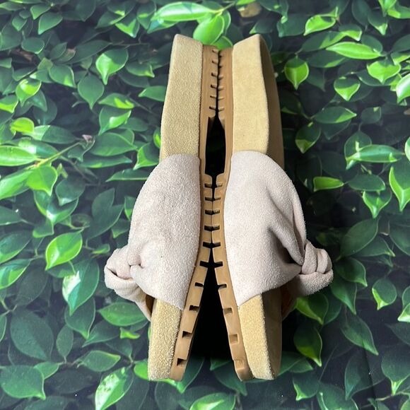 Jack Rogers pink suede slide sandals - Picture 5 of 6